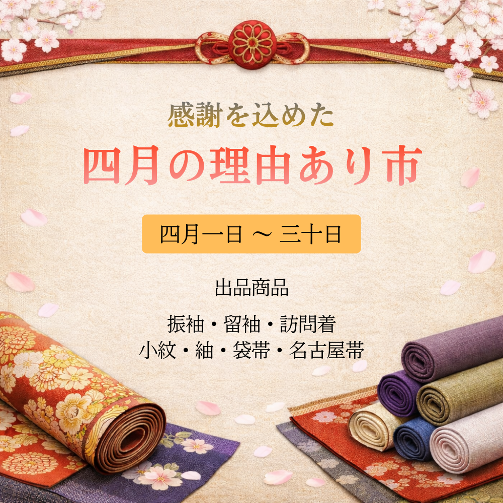 感謝を込めた四月の理由あり市開催！
